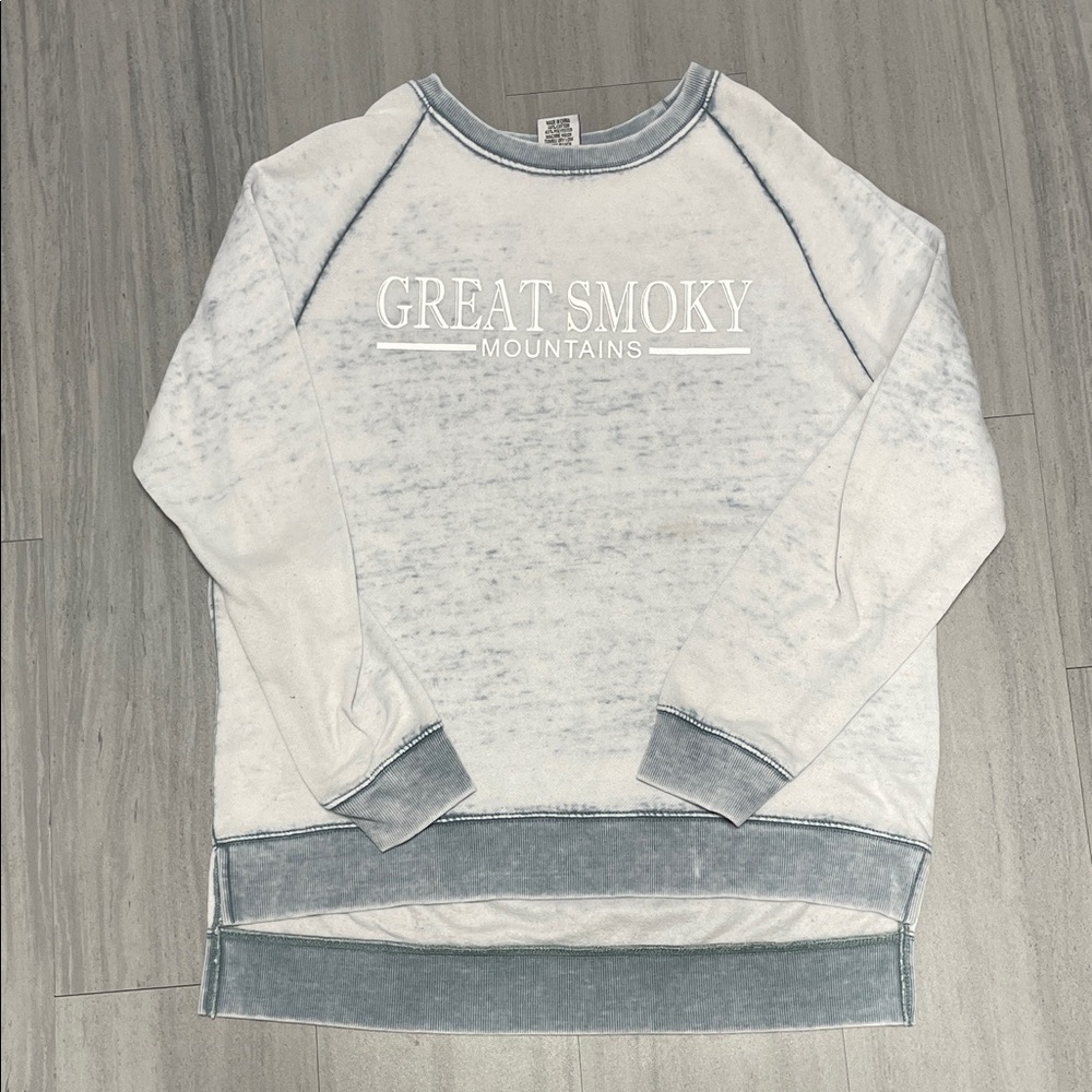 Gray and White Sweater